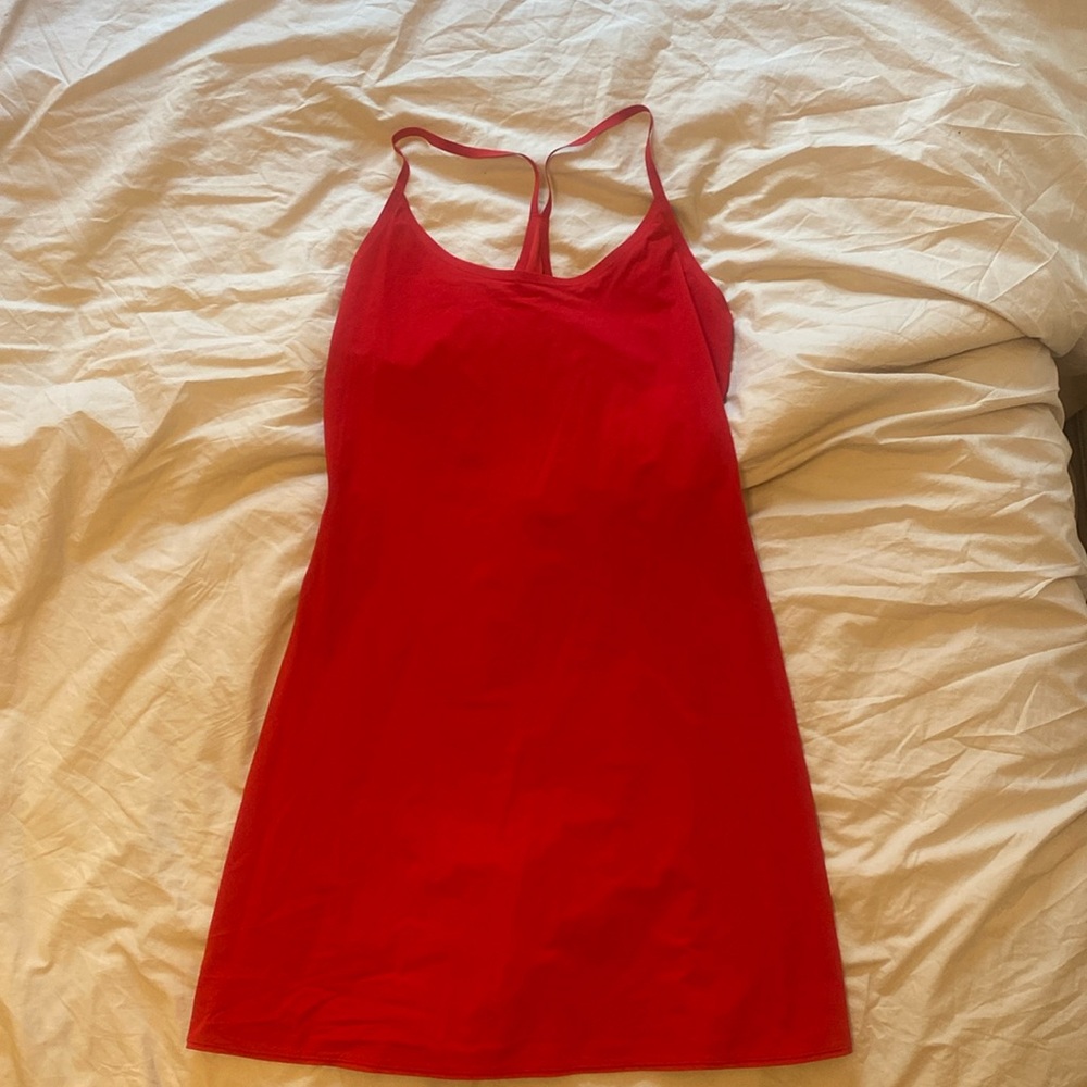 Outdoor Voices Exercise Dress in Red